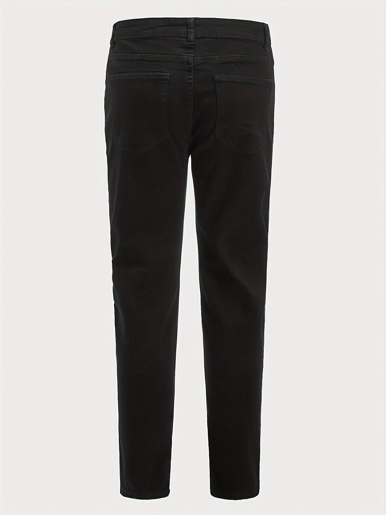 mens slim fit jeans street style distressed medium stretch denim pants details 11